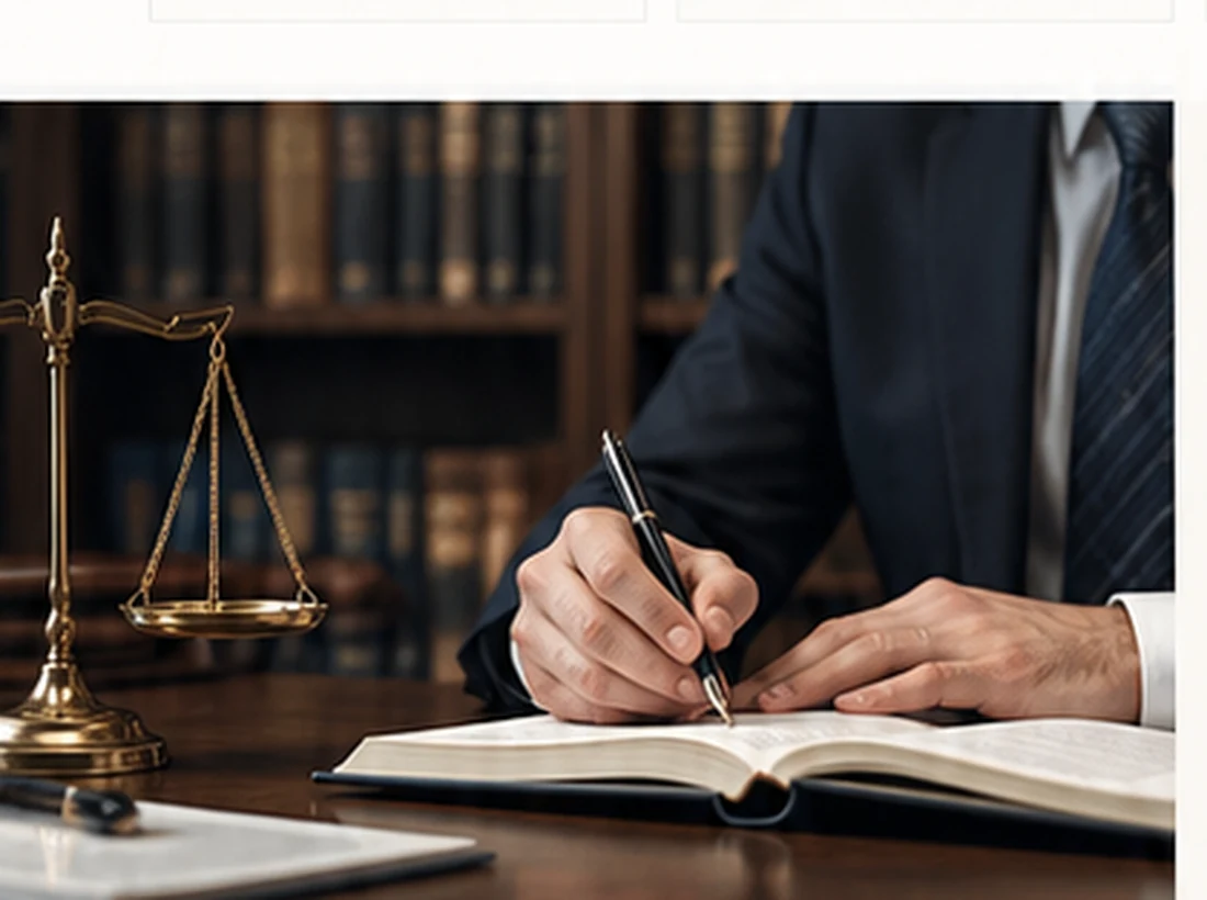 Hukuk bürosunda çalışma masası ve hukuki çalışma detayları